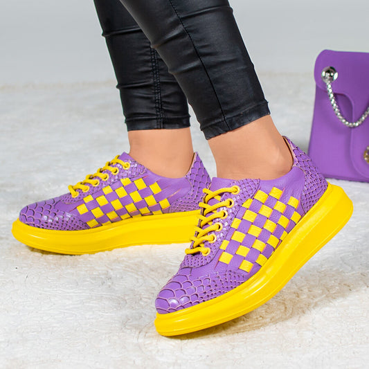Pantofi Yellow & Purple - MARUFI
