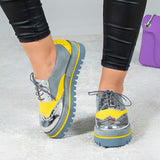 Pantofi Silver & Yellow - MARUFI